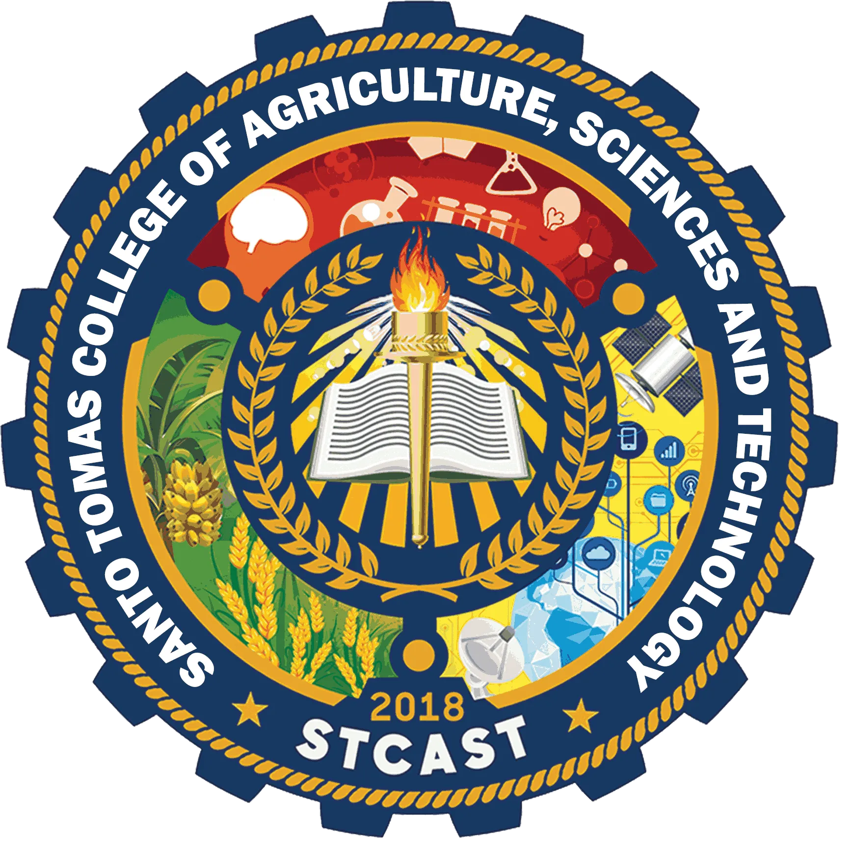 Santo Tomas College of Agriculture, Sciences, and Technology Logo